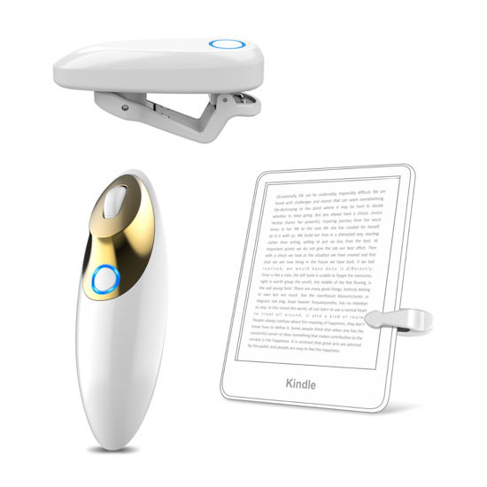 Picture of Remote Control Page Turner for Kindle Paperwhite Oasis Kobo eBook Readers,Remote Scrolling Clicker for TikTok,Remote Shutter for Taking Photos and Videos,Supports iPhone,iPad,Android (White)