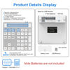 Picture of Bluetooth Number Pad - 2.4G Wireless Numeric Keypad with Display Calculator - Wireless Number Pad Slim 34-Key Portable Financial Accounting Numpad Data Entry &Calculation 2in1 for Laptop Desktop White