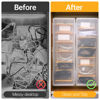 Picture of PAVSTINE 2 Pack Clear Cable Organizer Box with Lid, Plastic Charger Cable Cord Storage Organizer, Office Desk Organizers, Multifunctional Accessories Storage for Home Drawer Office, Stackable