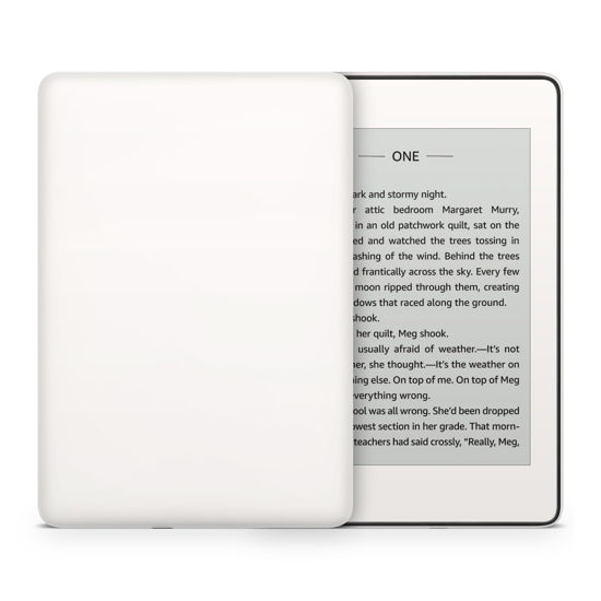 Picture of Tacky Design Solid Skin for Kindle Paperwhite Skin Wrap,Minimalistic Skin for Kindle Stickers, Premium Vinyl 3M Full Wrap for Kindle Paperwhite Covers (Cream White, Kindle Paperwhite (10th Gen, 2018))