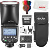 Picture of Godox V1pro N V1Pro-N USA Version TTL Round Head Camera Flash,76Ws HSS 1/8000s,Built-in Lithium Battery,LED Modeling Lamp, lnnovative External Flash SU-1 for Nikon Camera