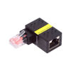 Picture of chenyang CAT6 RJ45 90 Degree Angled Rotating Connector Ethernet Extender LAN Network Cable Extension Adapter 360 Degree Rotating