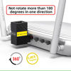 Picture of chenyang CAT6 RJ45 90 Degree Angled Rotating Connector Ethernet Extender LAN Network Cable Extension Adapter 360 Degree Rotating