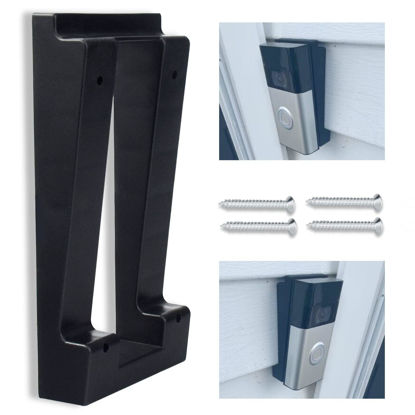 Picture of Karbay R-ing Doorbell Siding Mount/Vinyl Siding Angle Adjustment Mount for Ring Video Doorbell, Ring 2, Ring 3, Ring 3 Plus Video Doorbell for Standard Style Siding