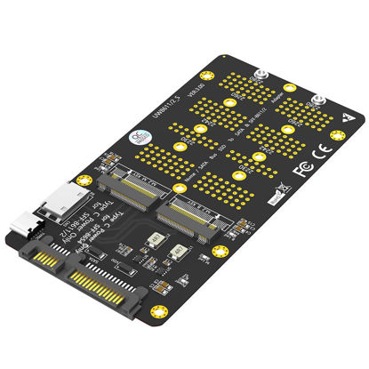Picture of Sintech Combo M.2 NVMe SSD to Oculink SFF-8611/8612,NGFF SATA to SATA Adapter Card
