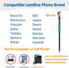 Picture of Wantek Corded Telephone Headset Dual w/Noise Canceling Mic Compatible with Avaya Aastra Allworx Adtran Alcatel Lucent AltiGen Digium Gigaset InterTel Mitel Plantronics Landline Deskphones(F602S1)