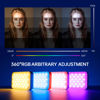 Picture of VILTROX RGB Video Light, Selfie Light, Portable LED Phone Light with Clip, Rechargeable on Camera Video Light with App Control, for Phone,Laptop,Camera,iPad, video recording for TikTok,YouTube,Vlog
