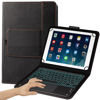 Picture of eoso TouchPad Keyboard case for 9",9.7",10.1",10.2",10.5",10.9",11" Tablets,2-in-1 Bluetooth Wireless Keyboard with Touchpad,7 Colors Backlit & Leather Folio Cover(Black)