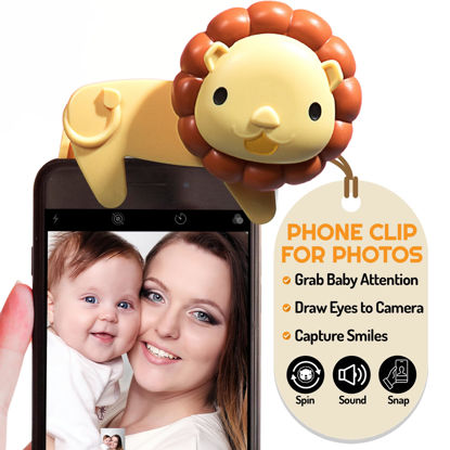 Picture of Looky Lou - Phone Clip for Baby Photoshoot, Monthly Milestones, & Newborn Photography Props - New Parent Essentials - Unique First Birthday, Baby Shower, & New Mom Gifts - Cell Phone Accessories