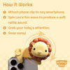 Picture of Looky Lou - Phone Clip for Baby Photoshoot, Monthly Milestones, & Newborn Photography Props - New Parent Essentials - Unique First Birthday, Baby Shower, & New Mom Gifts - Cell Phone Accessories
