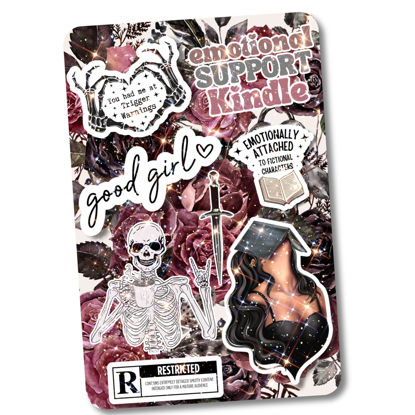 Picture of Clear Back Cover Insert for Kindle | Kindle Insert for Clear Case | Booktok Bookish Kindle Stickers Insert | Kindle Accessories | Dark Romance Book Gifts for Women (Kindle Paperwhite 11th Generation)