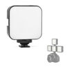 Picture of HuaerHui Mini LED Video Light with 3 Cold Shoe Mounts LED Bulbs Vlog Photo Fill Light Dimmable High Power Panel Video Light for DJI OSMO Sony A6400 A6300 Canon DSLR Cameras