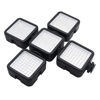 Picture of HuaerHui Mini LED Video Light with 3 Cold Shoe Mounts LED Bulbs Vlog Photo Fill Light Dimmable High Power Panel Video Light for DJI OSMO Sony A6400 A6300 Canon DSLR Cameras
