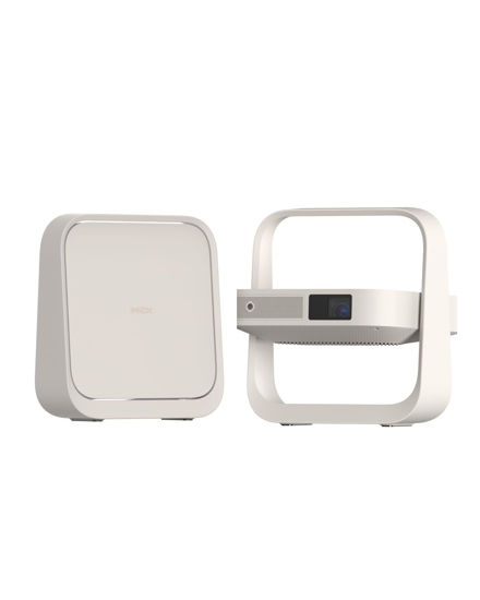 Picture of XGIMI Elfin Flip 2024 NEW Portable Projector, 1080P Resolution Outdoor Projector, Licensed Netflix, Build-in Adjustable Stand, Lightweight and Compact Design, 400 ISO Lumens, Screen Adaption
