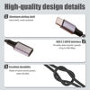 Picture of Fidioto USB C Splitter Cable(10 inch Long), USB Splitter 1 in 2 Out,1 USB C to Dual USB C Female Adapter Only Support Data Transfer, 2-in-1 Type C Splitter Cable for iMac/iPhone 16/iPad Pro Air 5/PC