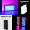 Picture of ULANZI LT002 RGB Video Light, Portable LED Camera Light Panel 0-360 Full Color, CRI 95+ 2500-9000K LED Video Light, 4000mAh Rechargeable LED DSLR Lighting for Vlogging, Photography, Video Conference