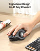 Picture of ProtoArc Wireless Trackball Mouse, EM01 NL Ergonomic Bluetooth Rollerball Thumb Mouse Rechargeable Computer Laptop Mouse, Adjustable Angle & 3 Device Connection for PC, Mac, Windows-Gray Ball
