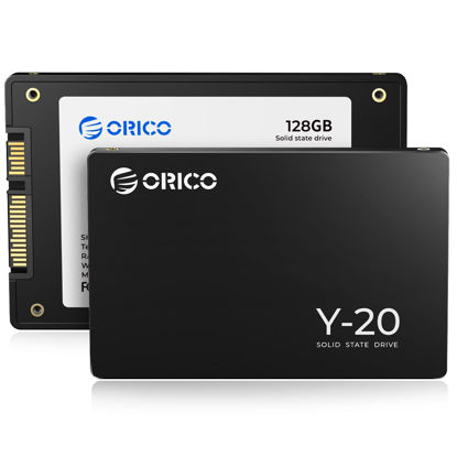 Picture of ORICO 128GB SATA SSD 2.5 Inch Internal Solid State Drive, Read Speed up to 500MB/s, SATA III 6Gbps for Desktop Laptop NAS DIY External Drive - Y20