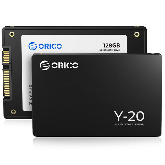 Picture of ORICO 128GB SATA SSD 2.5 Inch Internal Solid State Drive, Read Speed up to 500MB/s, SATA III 6Gbps for Desktop Laptop NAS DIY External Drive - Y20