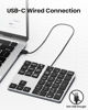Picture of Kisnt Wired USB-C Number Pad, Slim Type-C numpad 34 Key Numeric Keypad Portable 10 Key USB keypad for Laptop, Apple Mac iMac MacBook Pro/Air, Windows PC