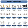 Picture of Bemaka 480PCS M.2 Screws Motherboard Standoffs Screws Computer Screws Assortment Kit, NVMe Screws M.2 SSD Mounting Screws for Motherboard, SSD, HDD Hard Drive, PC Fan, PC Case