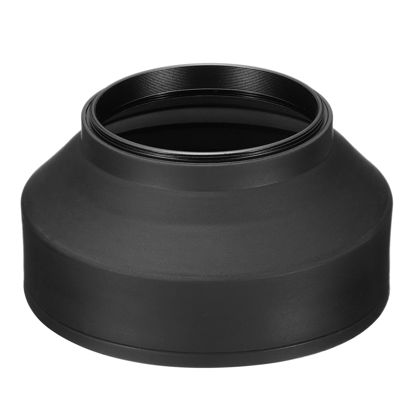 Picture of PATIKIL 62mm Camera Lens Hood, Rubber Collapsible Lens Protector Anti-Reflection Blocks Excess Sunlight Enhance Camera Photography for Nikon, for Fujifilm, for Pentax, for Leica