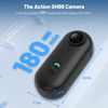 Picture of 128GB FHD 1080P Mini Body Camera, Wearable Action Body Cam, Thumb Size Hands Free Recording Body Worn Camera, Premium Portable Camcorder Mount Anywhere for Work, Travel, Pet Walking (Black)