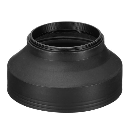 Picture of PATIKIL 58mm Camera Lens Hood, Rubber Collapsible Lens Protector Anti-Reflection Blocks Excess Sunlight Enhance Camera Photography for Nikon, for Fujifilm, for Pentax, for Leica