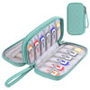 Picture of USB Flash Drive Case, Portable USB Holder Storage Bag for Samsung/Sandisk USB Memory Stick/Thumb Drive/Jump Drive/SD Card/Cable, with 18 Slots (Green)