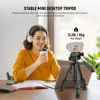 Picture of NEEWER Basic Mini Desk Tripod for iPhone & Camera with 3 Way Pan Tilt Head, Handle & Remote, Metal Portable Table Top Video Phone Tripod with 1/4" Plate for DSLR Camera Camcorder, Max Load 13lb, TP02