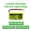 Picture of OXWINOU Replacement Battery BT183342/BT283342 BT166342/BT266342 BT162342 / BT262342 BT166342 Compatible with CS6114 CS6419 CS6719 AT&T EL52300 CL80112 CS6719-2 2.4V 400mAh (2 Pack)