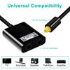 Picture of EMK Optical Splitter 1x2 1 in 2 Out Digital Optical Audio Splitter Toslink Splitter Compatible with Home Theater,Sound Bar,Television,Blu-ray Players