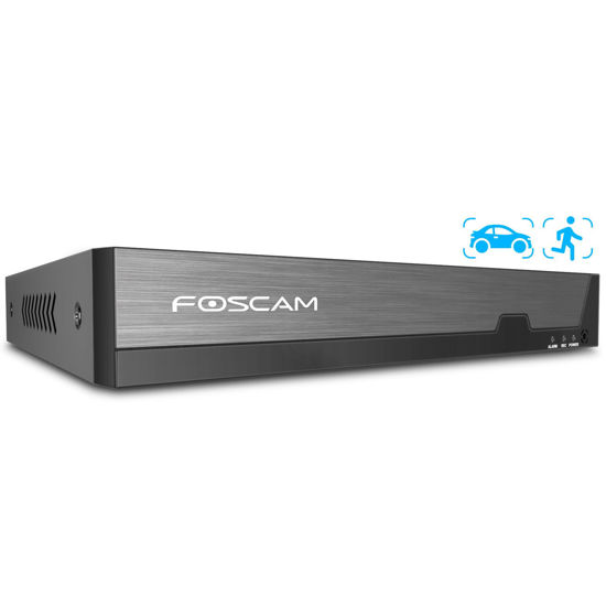 Picture of FOSCAM 3K 5MP 8CH PoE Network Video Recorder for Home Security Camera System,Work with 8MP(3CH)/5MP/4MP ONVIF IP Cameras with AI Human/Vehicle Detection,Remote Access 24/7 Recording,No Hard Disk Drive