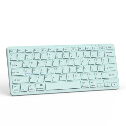 Picture of Bluetooth Keyboard for iPad, Bluetooth Keyboard Compatible iPad 10th 9th 8th, iPad Air 5th 4th, iPad Pro 13/12.9/11 inch, iPad Air 13/11 inch, Portable Keyboard Including iOS, Android, Windows - Blue