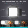 Picture of Unicucp 2 Pack Led Video Light Panel Lighting Kit with Barn Doors, 8000mAh Rechargeable Camera Light, 2500K-8500K Photo Light for Outdoor Indoor Photography Live Streaming Zoom Calls Video Recording