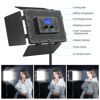 Picture of Unicucp 2 Pack Led Video Light Panel Lighting Kit with Barn Doors, 8000mAh Rechargeable Camera Light, 2500K-8500K Photo Light for Outdoor Indoor Photography Live Streaming Zoom Calls Video Recording