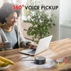 Picture of USB Computer Speakers, PC Speaker with Microphone, 2 Sound Modes, Laptop Speaker with Mic, Hand Free Enhanced Voice Pick up, Compatible with Zoom for Video Meeting, Skype, Gaming, Zoom, Plug & Play