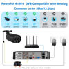 Picture of Fuers H.265+ 5MP FHD 4 Channel DVR for Home Security Camera System with AI Human Detection, Hybrid 4-in-1(Analog/AHD/TVI/XVI) Surveillance CCTV DVR Recorder, Remote Access, Email Alarm