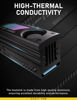 Picture of EZDIY-FAB Shield ARGB M.2 SSD Heatsink with Build-in 20mm PWM Fan, Premium Aluminum Design,5V 3-Pin ARGB Sync, High-Performance SSD Cooler for M.2 2280-Black-1 Pack