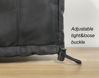 Picture of Monitor Dust Cover Heavy Duty Anti-tear Full Body Protective Case Universal for 29-32" Computer LED LCD Screen Wih Adjustable Bottom Tight Rope Black -30Wx19Hx3D in