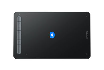 Picture of XPPen Drawing Tablet Deco MW Bluetooth Wireless Computer Graphics Tablet, Battery-Free X3 Stylus and 8 Shortcut Keys, Compatible with Chrome OS, Windows 7/8/10/11, Linux, Mac, Android (8x5 in, Black)