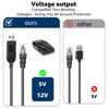 Picture of MONDGE Radar Detector Colied Cable with USB to RJ11 Plug Cable 5V-12V Power Cable Compatible with Escort Uniden Radenso XP Beltronics Cobra Whistler 9.8FT Powered for 12V Radar Detectors