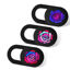 Picture of IMNEXT2U Webcam Cover Slide 3 Packs Ultra-Thin Camera Covers for Computer Laptop Desktop Smartphone to Protect Your Privacy and Security, Rose Black