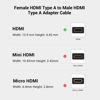 Picture of SMALLRIG Ultra-Slim 4K Adapter Cable (A to A), Female Type A to Male Type A, 4K@60HZ, for BMPCC 4K & 6K / for Sony A7SIII / for Panasonic GH5, S1H - 3019