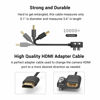Picture of SMALLRIG Ultra-Slim 4K Adapter Cable (A to A), Female Type A to Male Type A, 4K@60HZ, for BMPCC 4K & 6K / for Sony A7SIII / for Panasonic GH5, S1H - 3019