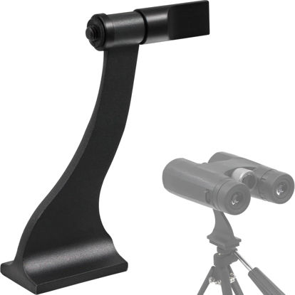 Picture of Tydeux Binocular Tripod Adapter, Binocular Mount 1/4" Threading Mount Aluminium, Tripod Adapter for Bird Watching, Travel and Hiking, Theater and Concert, Sports Events, Bino Tripod Adapter