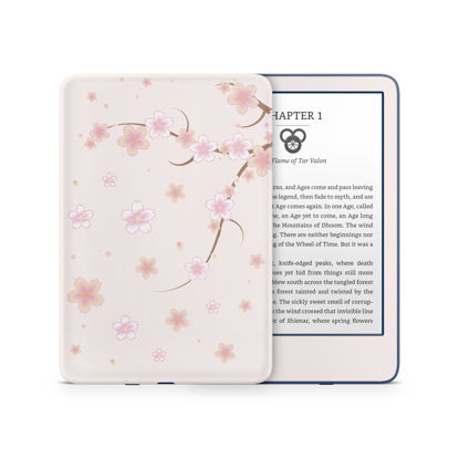 Picture of Tacky Design Cherry Blossom Skin for Kindle Skin Decal, Floral Skin for Kindle Stickers, Premium Vinyl 3M Full Wrap for Kindle Cover, and for Kindle Wrap Skin for (Kindle (10th Gen, 2019))