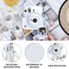 Picture of CAIYOULE Protective Camera Case for Instax Mini 12 Instant Camera for Fuji Mini 12 Case PU Leather Carrying Bag with Adjustable Shoulder Strap & 64 Pockets Photo Album - Clay White
