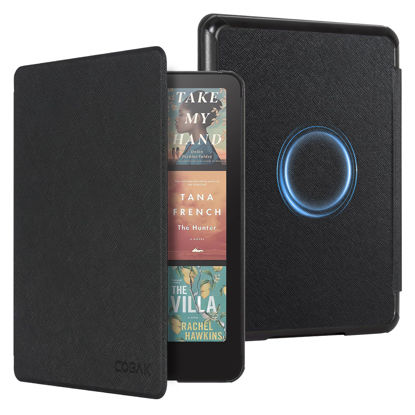 Picture of CoBak Magnetic Case for 7" Kindle Paperwhite 12th Gen 2024 and Kindle Colorsoft - Compatible with iPhone MagSafe, for PopSockets Grip, for Anker Wireless Charging Pads, Magnetic Stand, Auto Wake,Black