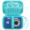 Picture of Canboc Carrying Case for KODAK PIXPRO FZ55/ FZ45/ FZ43/ FZ53 16MP Digital Camera, Video Vlogging Camera Bag, Zipper Mesh Pocket fit Cable, Green (Case Only)